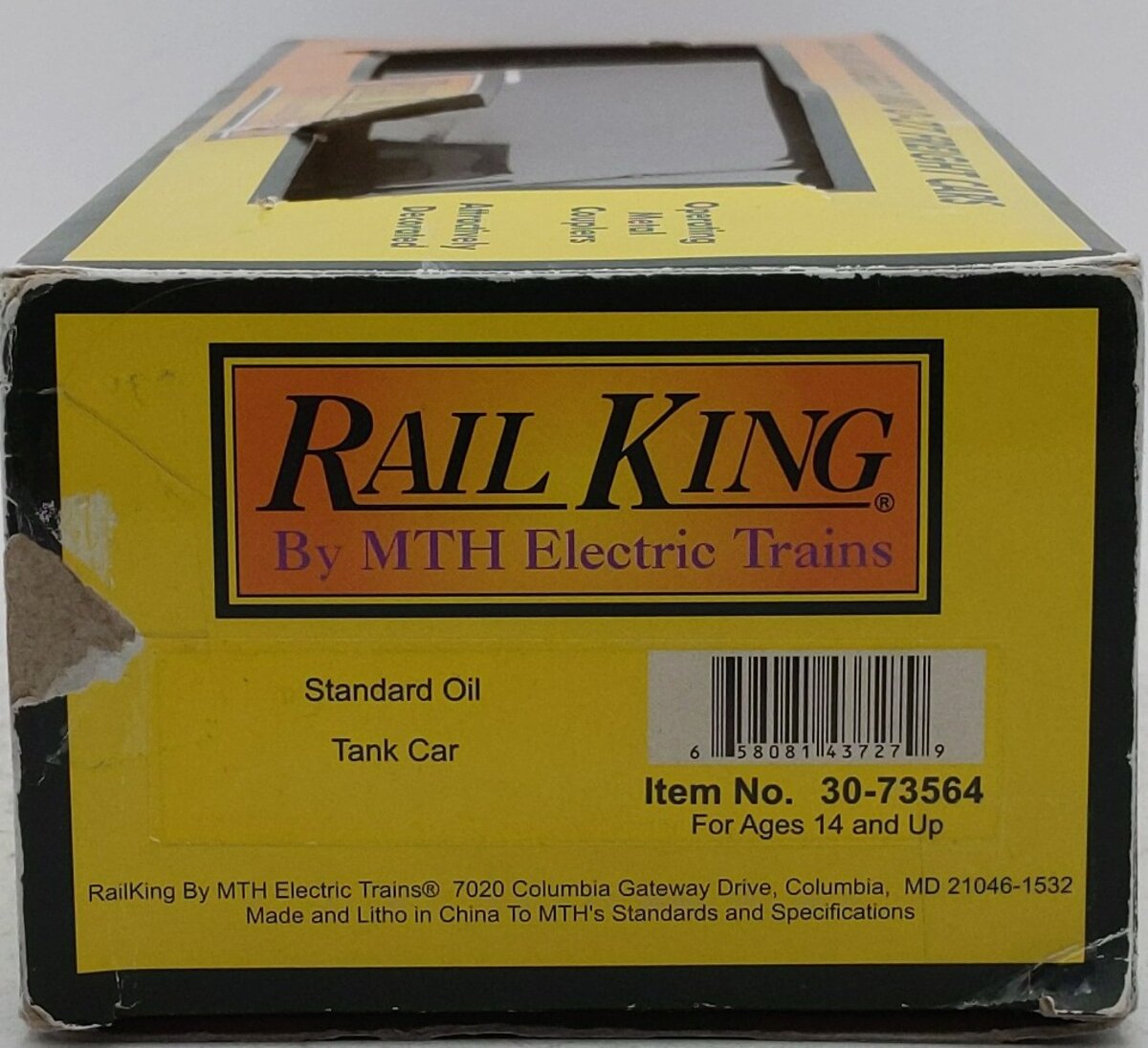 MTH 30-73564 O Standard Oil Tank Car #10326