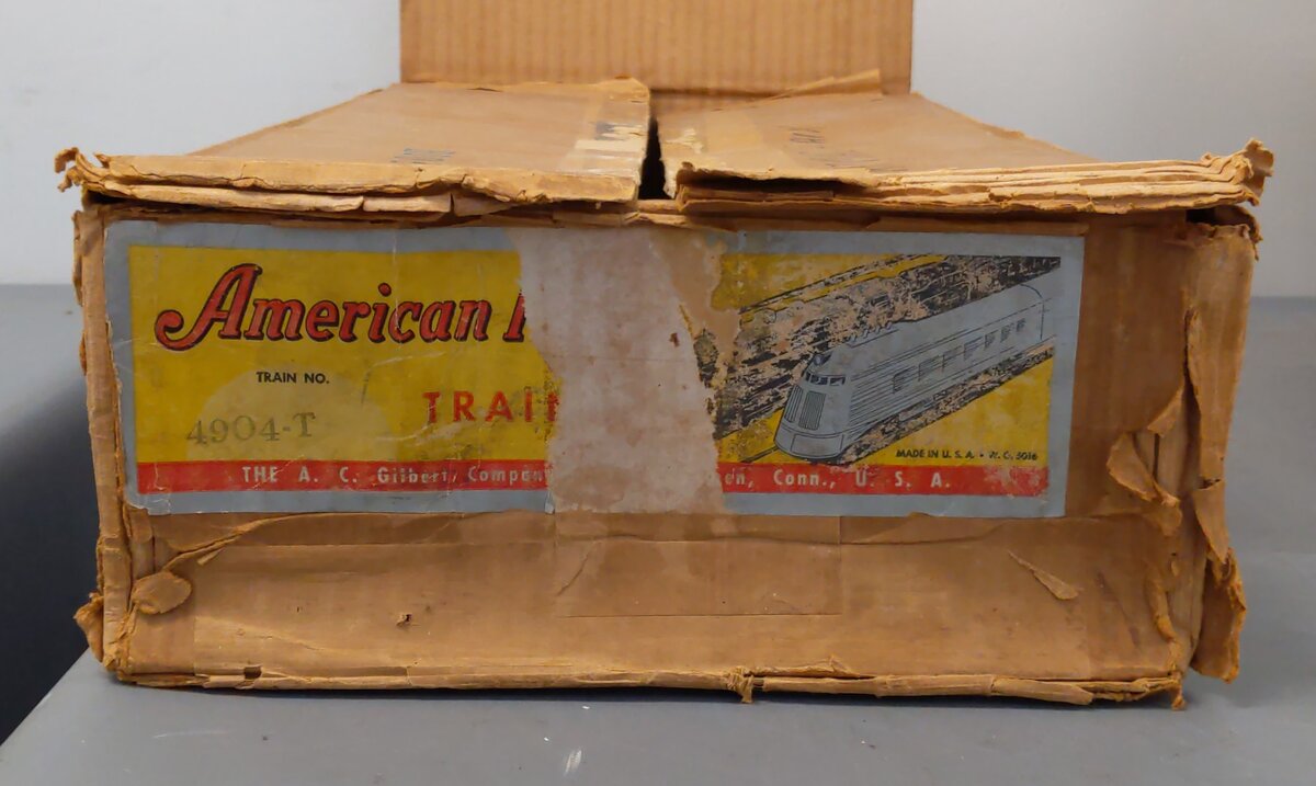American Flyer 4904T Vintage S Pacific Freight Train, 290, 638, 639, 640 VG/Box