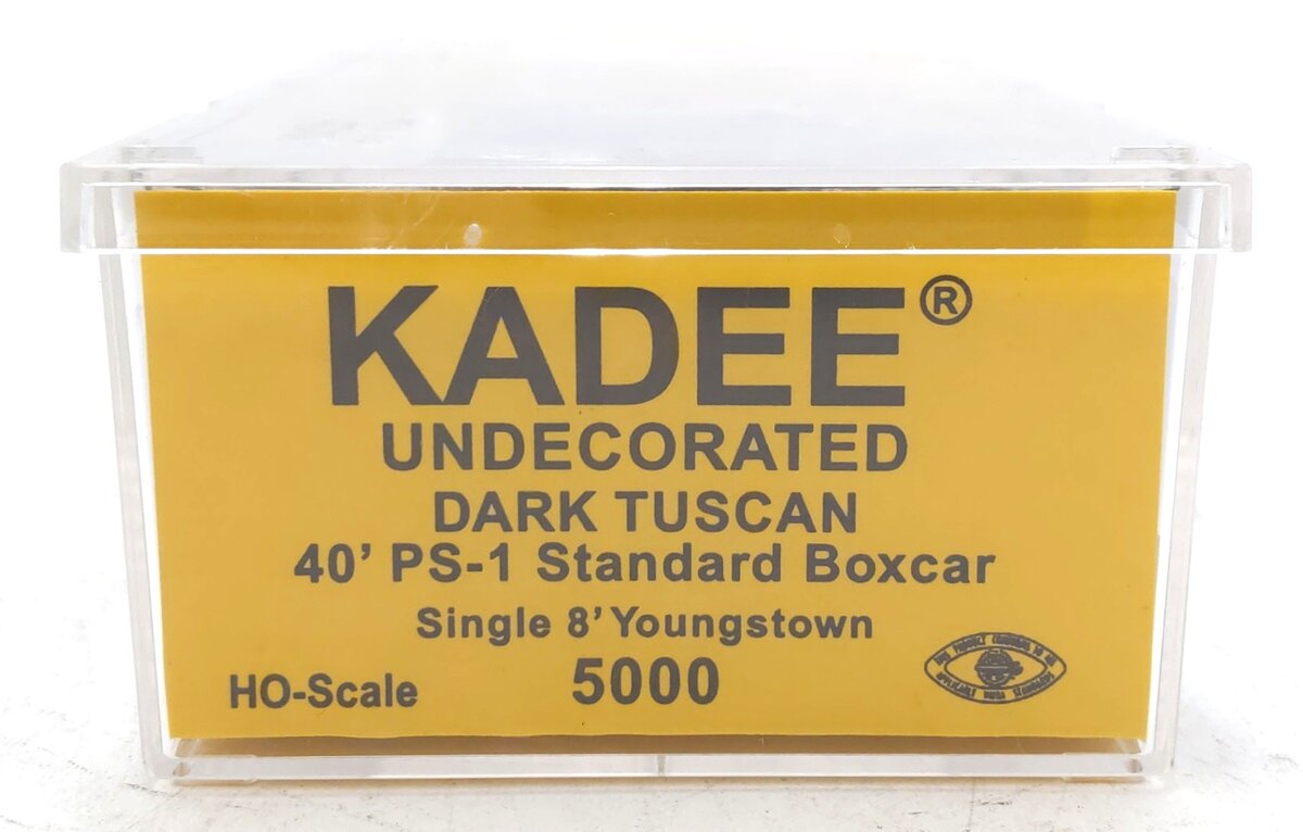 Kadee 5000 HO Undecorated 40' PS-1 Boxcar - Dark Tuscan