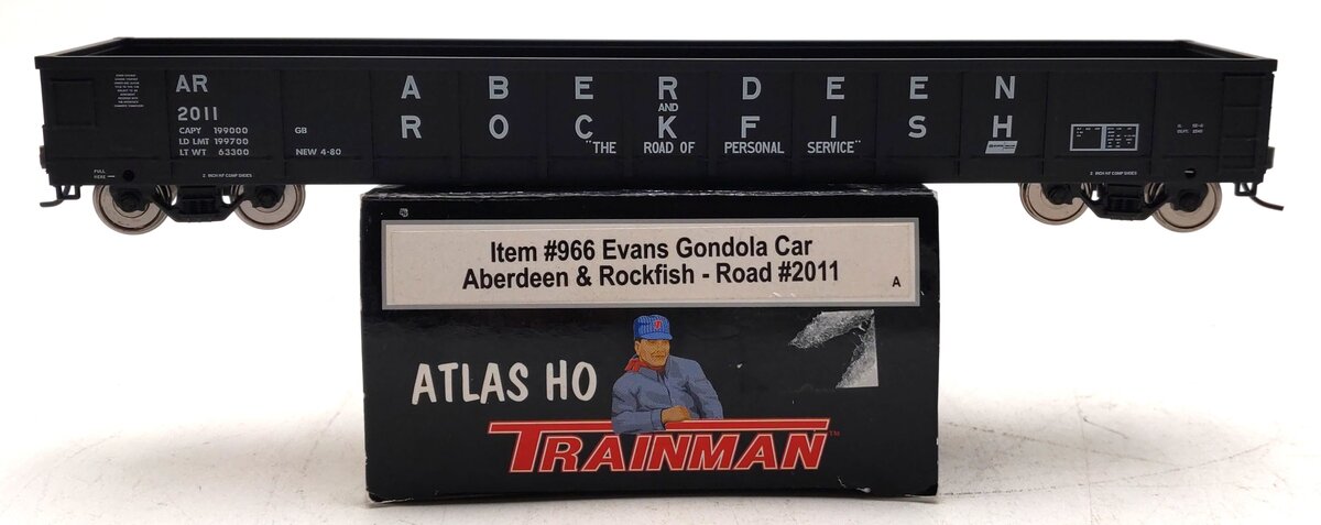 Atlas 966 HO Scale Aberdeen & Rockfish 52' Evans Gondola Car #2011