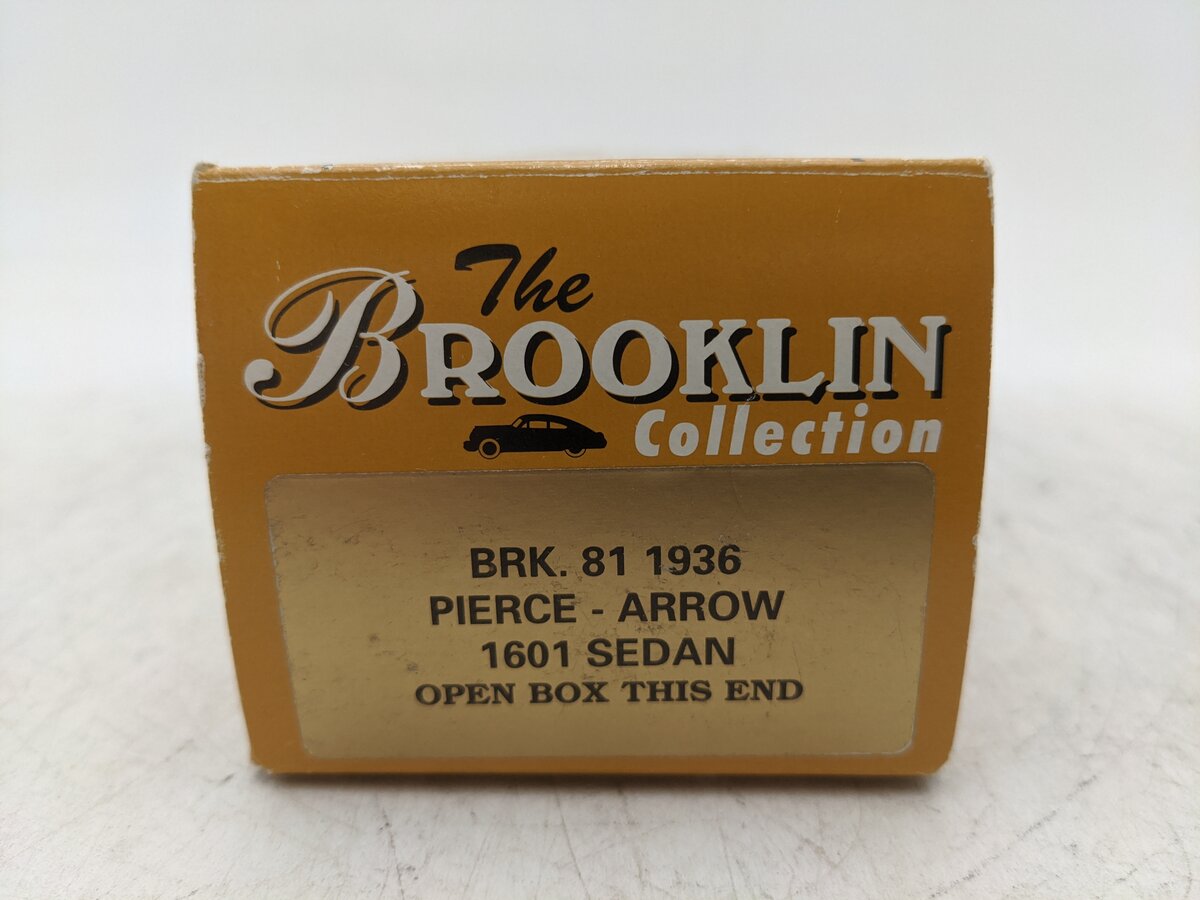 Brooklin Models 81 1:43 1936 Pierce Arrow 1601 4-Door Sedan EX/Box