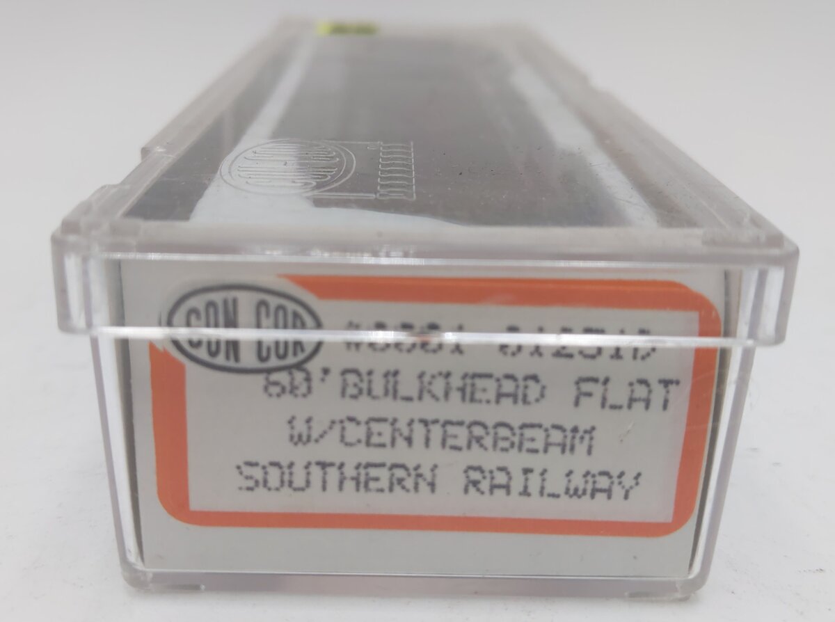 Con-Cor 0001-01231D N Southern Railway 60' Bulkhead Flat w/ Centerbeam #115697 LN/Box