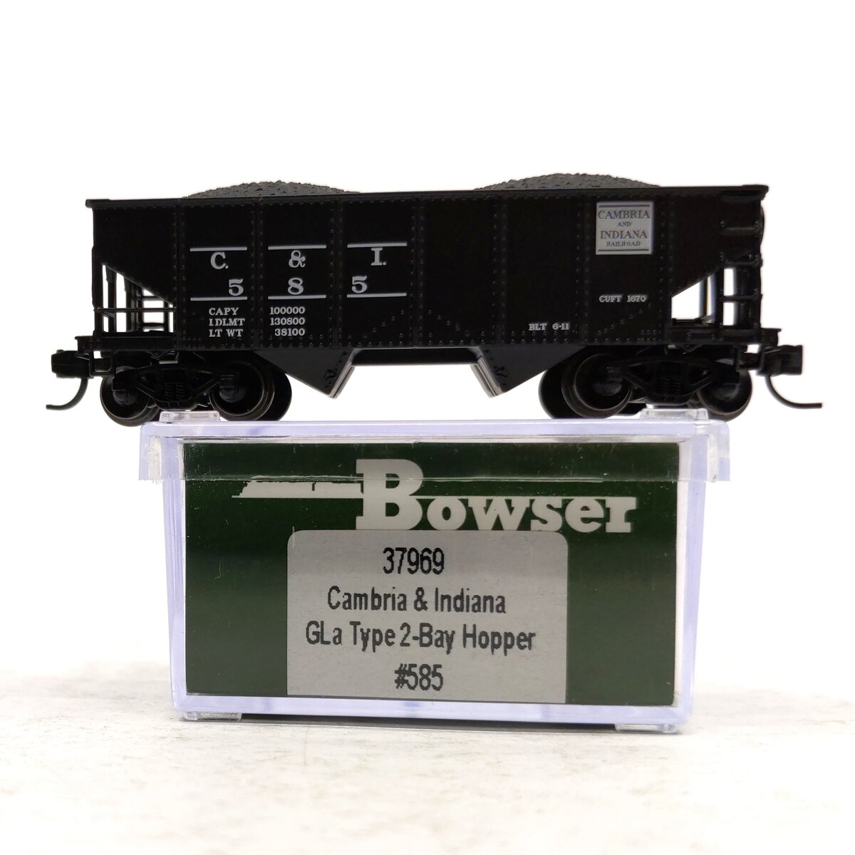 Bowser 37969 N Cambria & Indiana GLa Hopper Car - Ready to Run #585