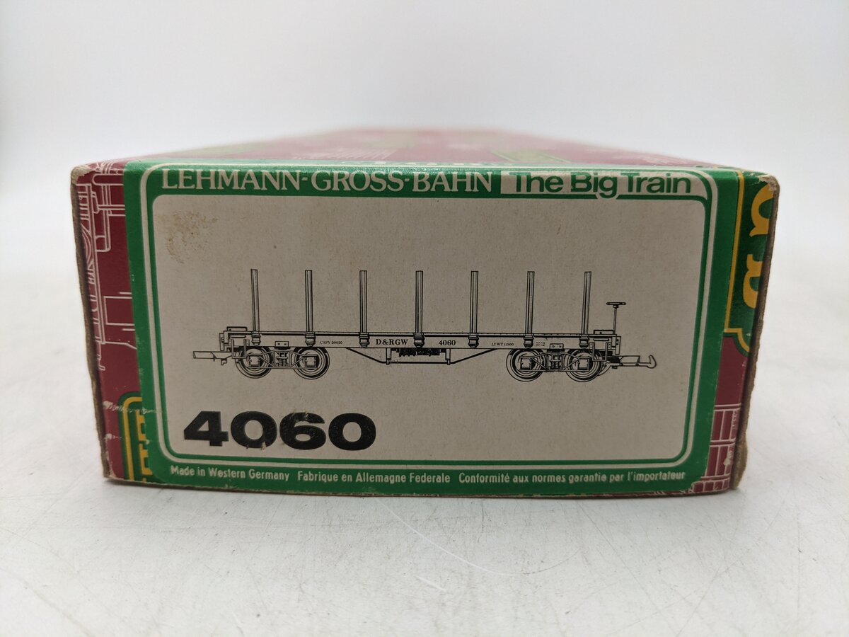 LGB 4060 D&RGW Stake Bed Flatcar EX/Box