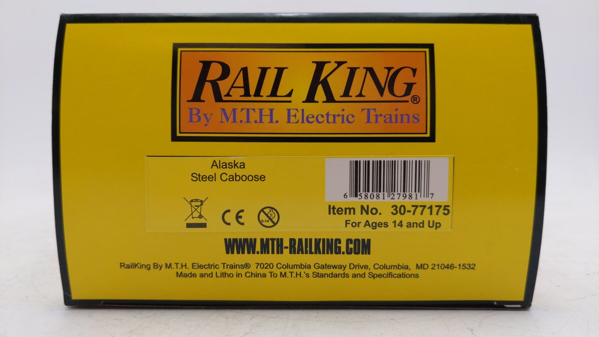 MTH 30-77175 O Alaska Steel Caboose LN/Box