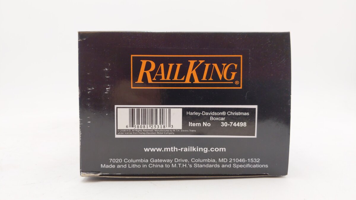 MTH 30-74498 Harley-Davidson Boxcar LN/Box