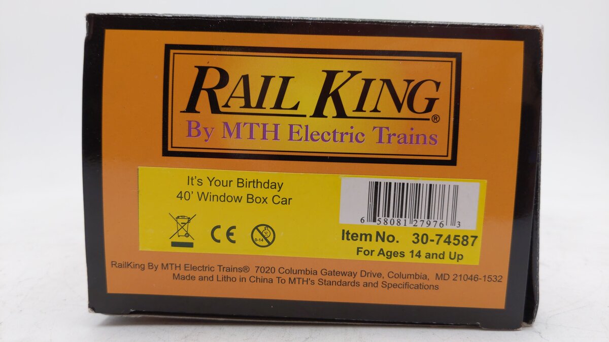 MTH 30-74587 It's Your Birthday 40' Window Boxcar LN/Box