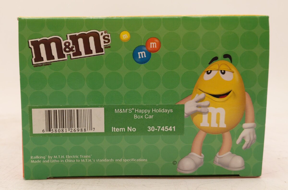 MTH 30-74541 O M&M'S Happy Holidays Box Car #2009 LN/Box