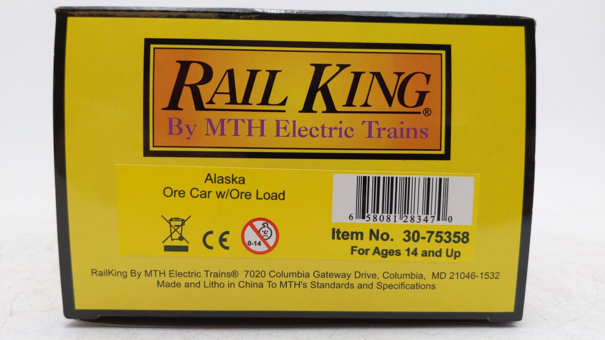 MTH 30-75358 O Alaska Ore Car w/Ore Load LN/Box