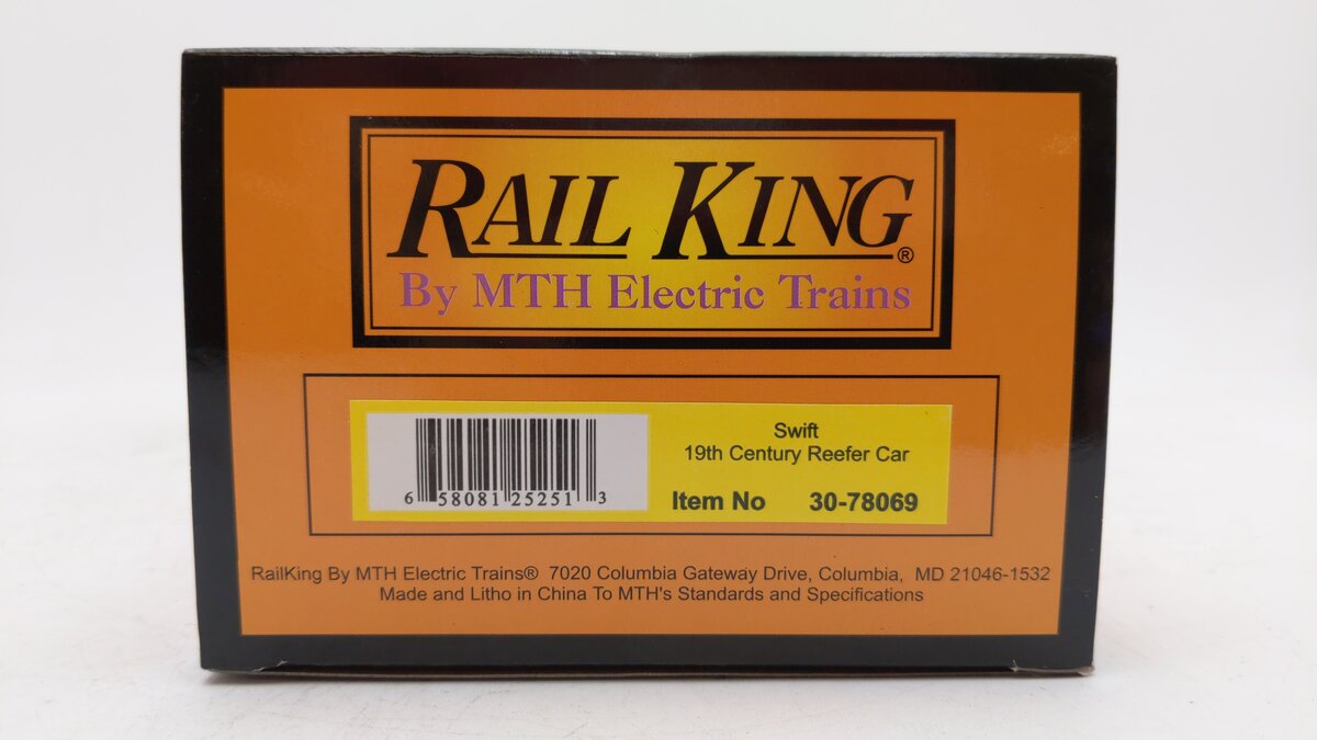 MTH 30-78069 O Gauge Swift 19th Century Reefer Car LN/Box