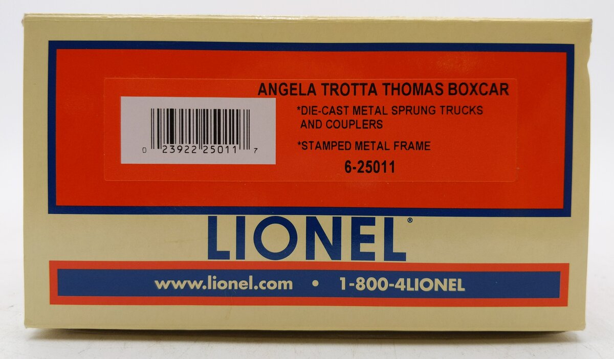 Lionel 6-25011 O Gauge Angela Trotta Thomas Boxcar LN/Box