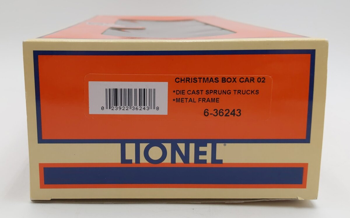 Lionel 6-36243 O Gauge 2002 Christmas Boxcar LN/Box