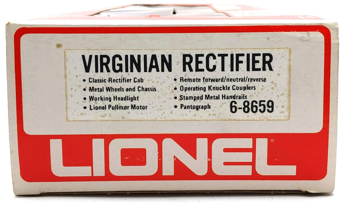Lionel 6-8659 O Gauge Virginian Rectifier Electric Locomotive EX/Box