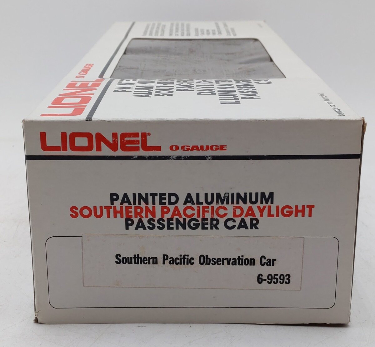 Lionel 6-9593 O Gauge Southern Pacific Daylight Aluminum Observation Car EX/Box