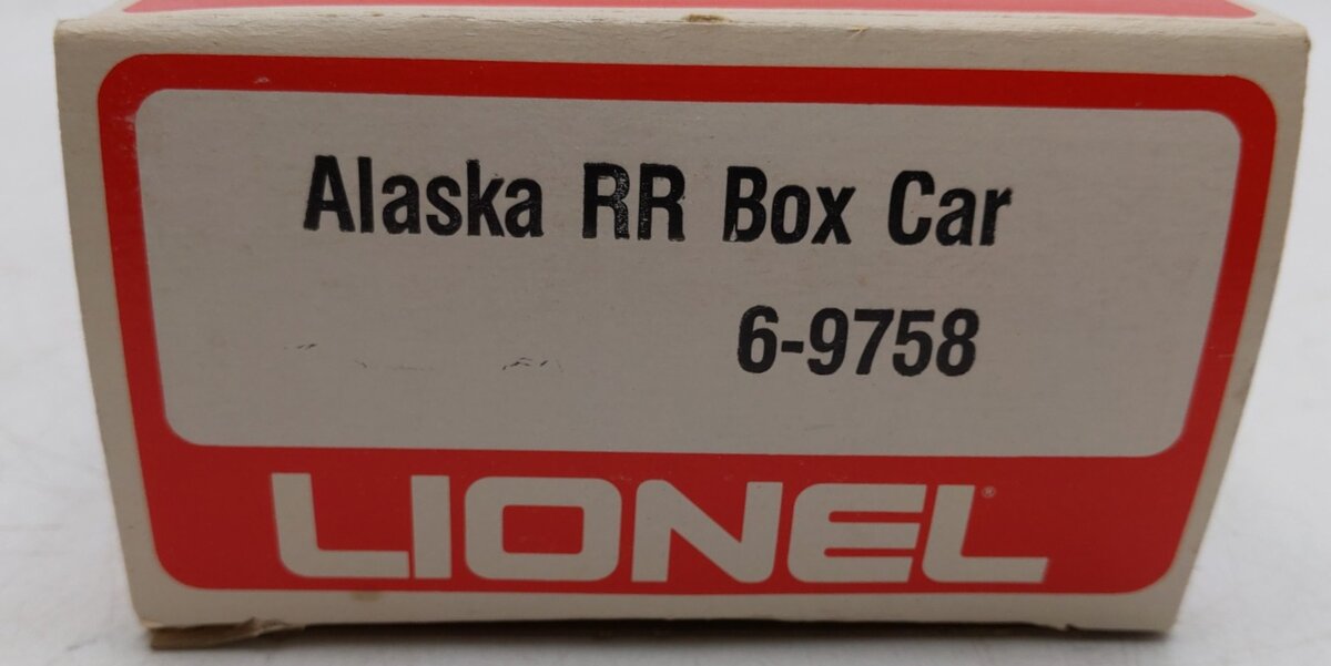 Lionel 6-9758 O Gauge Alaska Railroad Boxcar EX/Box