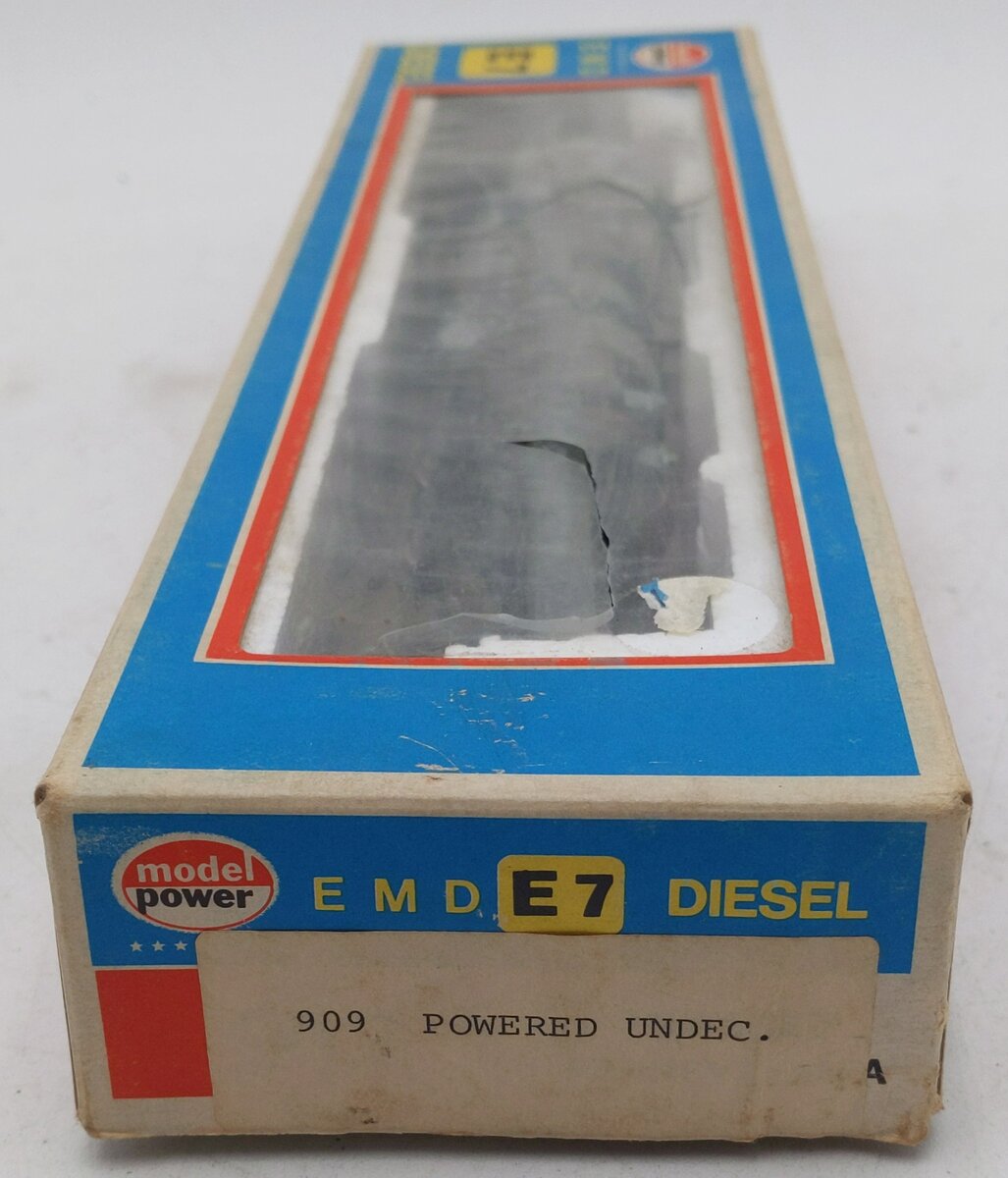 Model Power 909 HO Undecorated EMD E-7 Powered Diesel Locomotive VG/Box