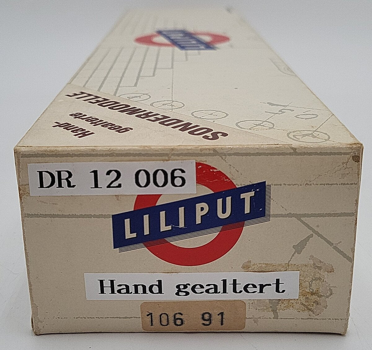 Liliput 10691 HO Scale DR Hand Gealtert Steam Locomotive & Tender #12 006 EX/Box