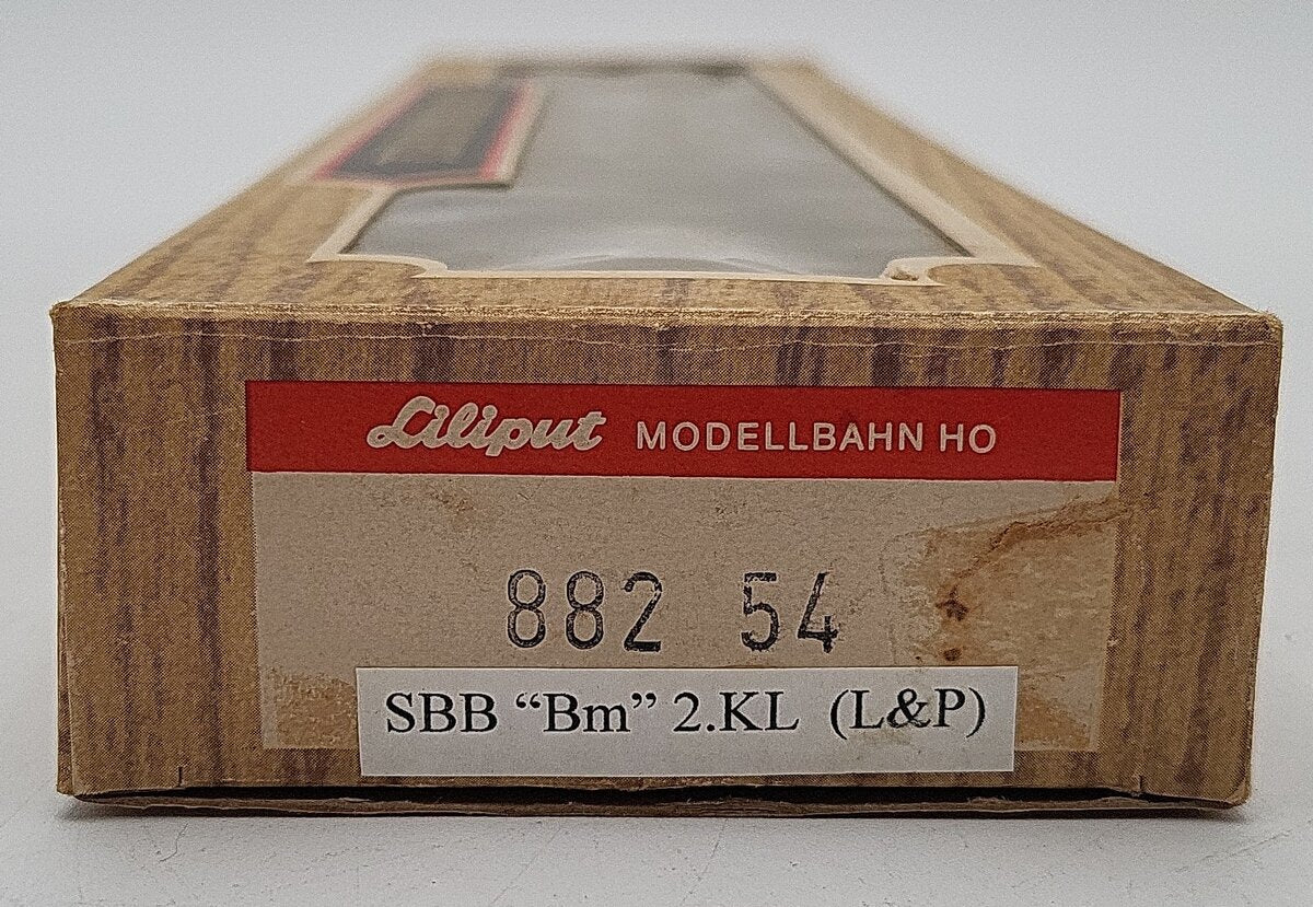 Liliput 882 54 HO Scale SBB "Bm" 2nd Class Passenger Car EX/Box