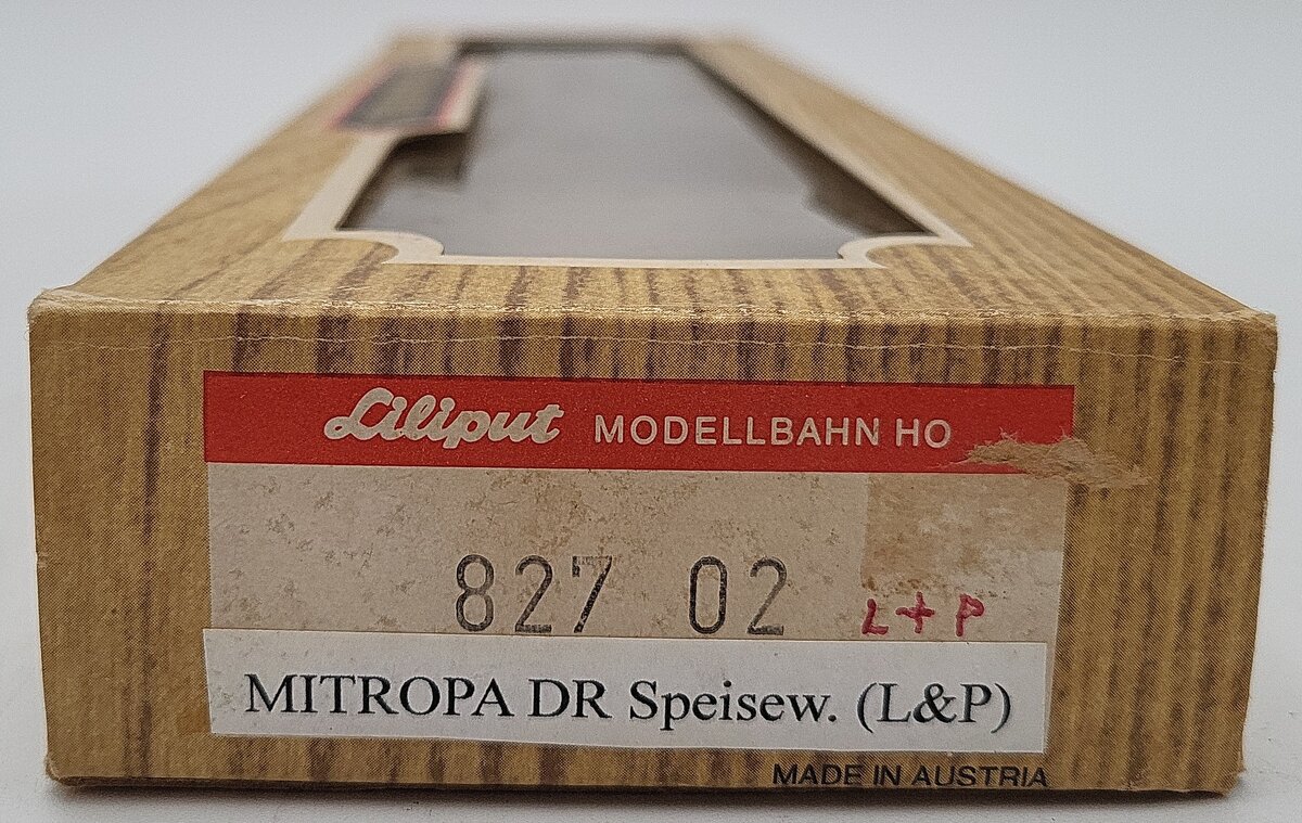 Liliput 827 02 HO Scale Mitropa DR Dining Car EX/Box