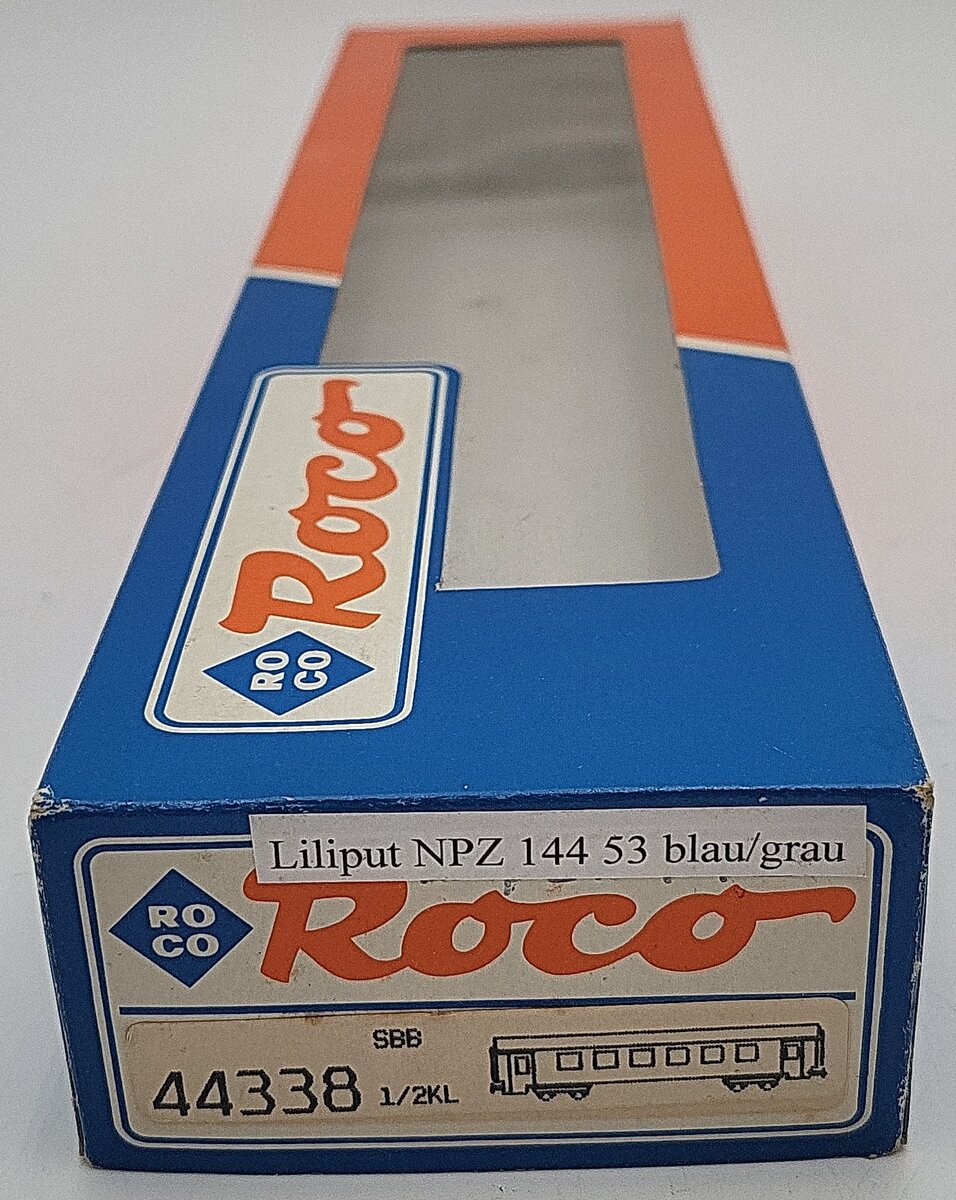 Roco 44338 HO Scale SBB 1st & 2nd Class Coach Car EX/Box