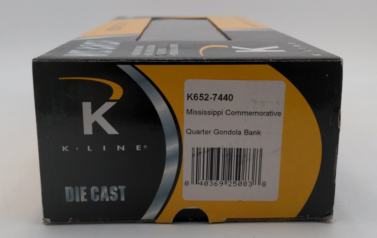 K-Line K652-7440 Mississippi Quarter Gondola EX/Box