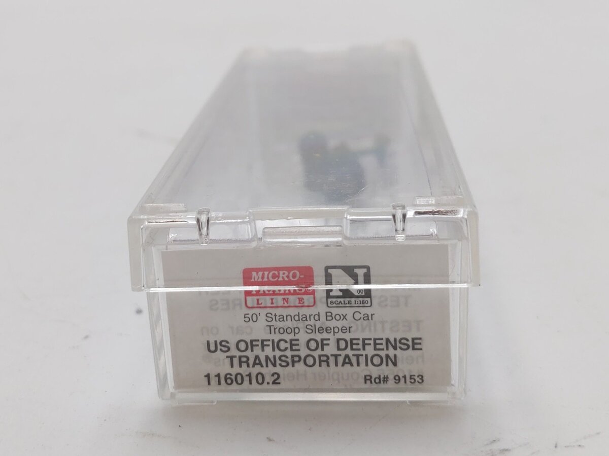 Micro-Trains 11600012 N Pullman 50' Standard Boxcar Troop Sleeper #9153 NIB