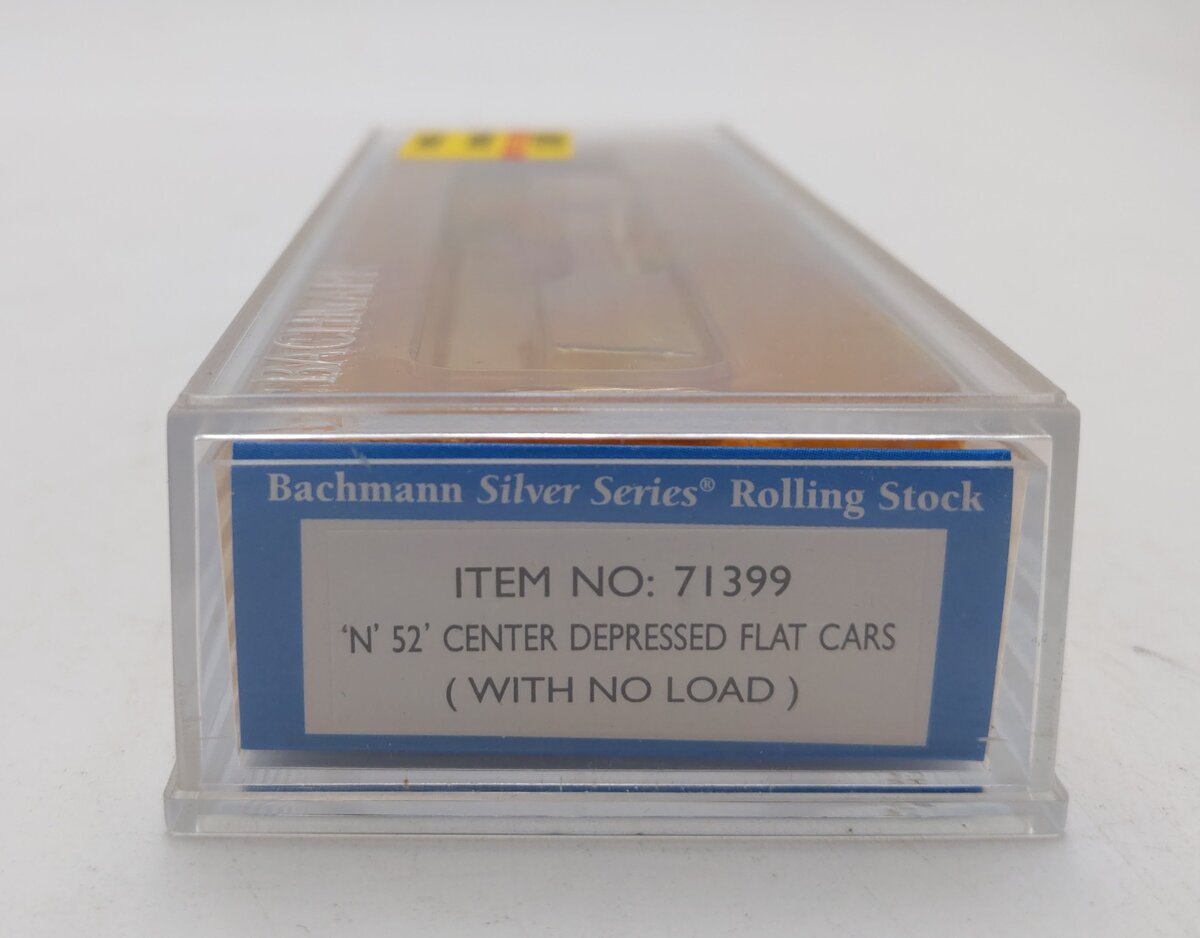 Bachmann 71399 N 52' Center-Depressed Flat Car with No Load NIB