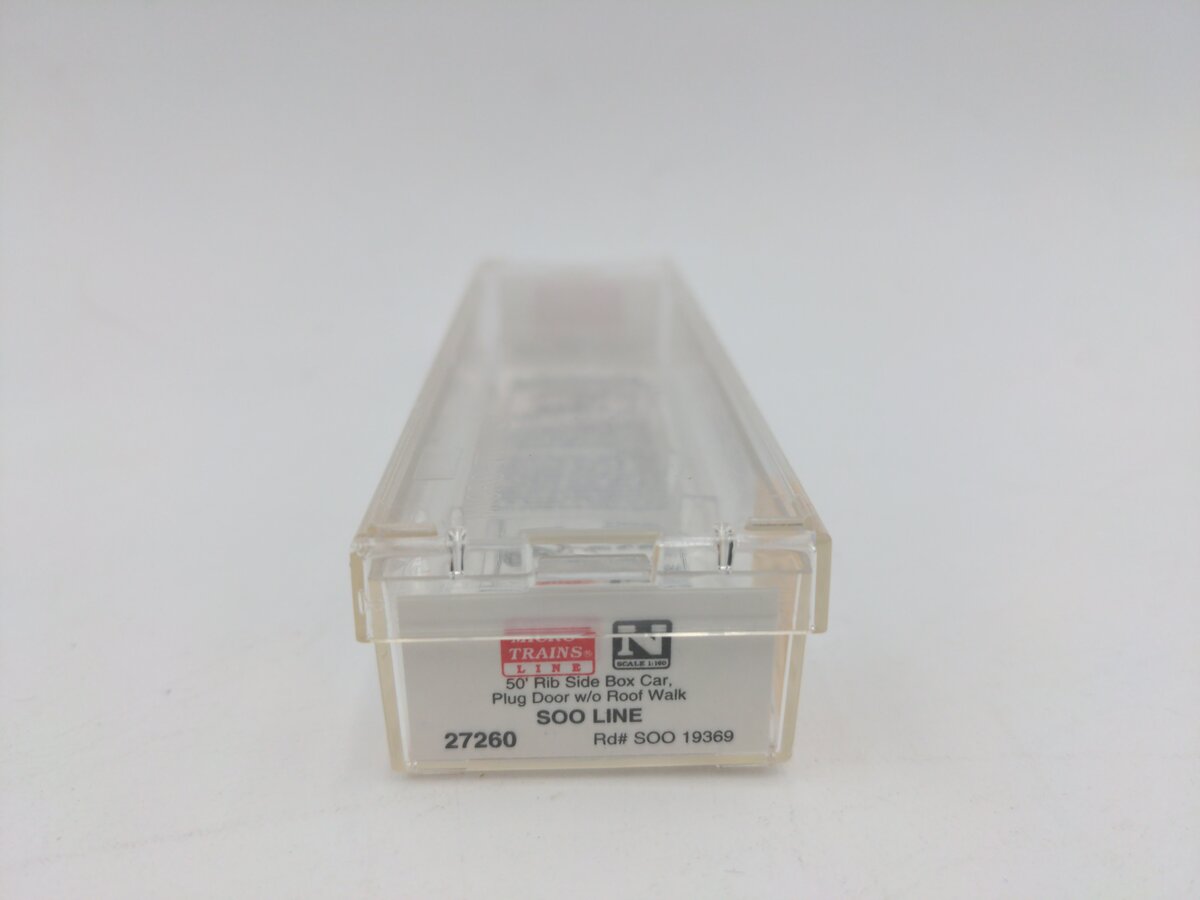 Micro-Trains 02700260 N SOO 50' Ribside Plug Door Boxcar w/o Roof Walk #19369 LN/Box