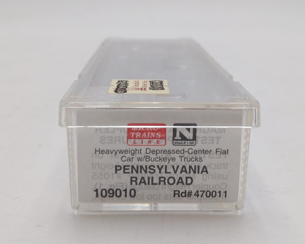 Micro-Trains 10900010 N PRR Heavyweight Depressed Center Flatcar #470011 NIB