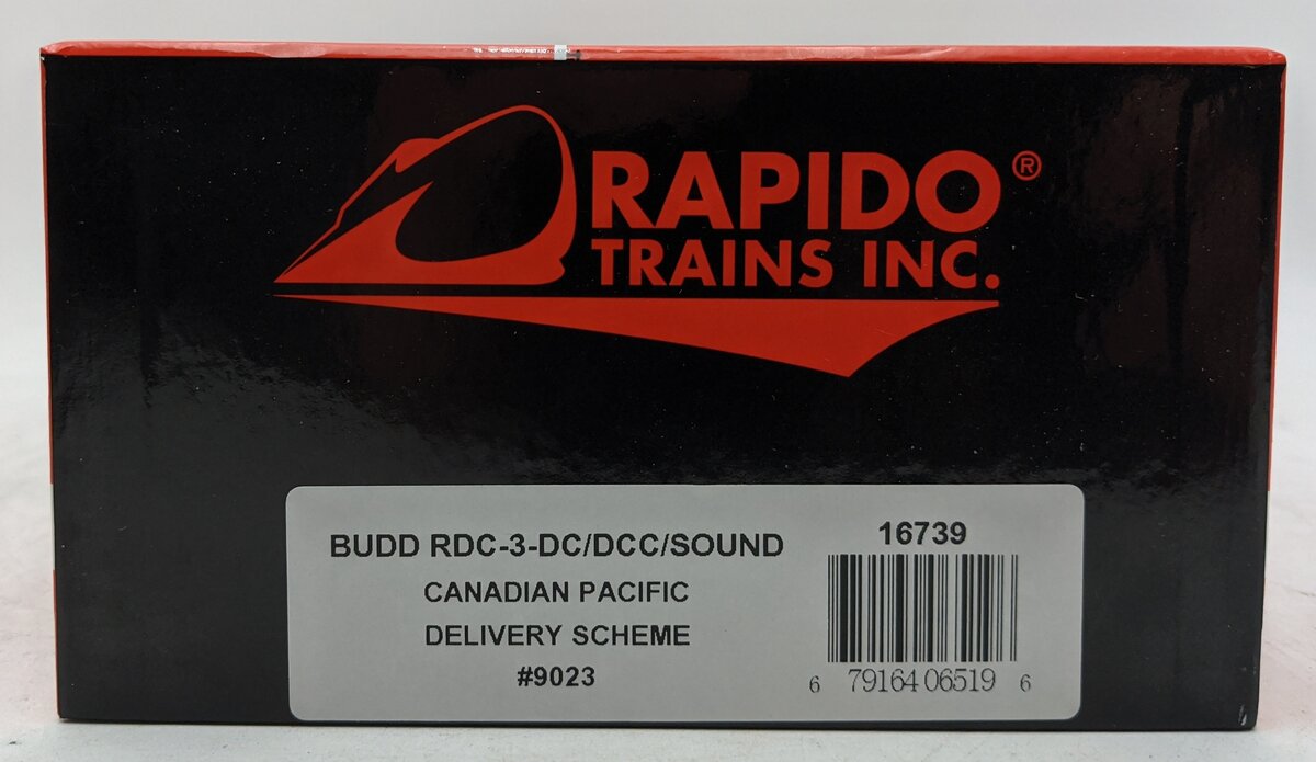 Rapido Trains 16739 HO Canadian Pacific BUDD RDC-3-DC/DCC/Sound #9023