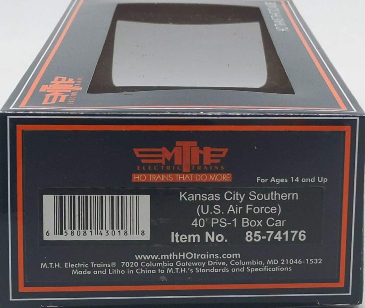 MTH 85-74176 HO Kansas City Southern (U.S. Air Force) boxcar #85-74176