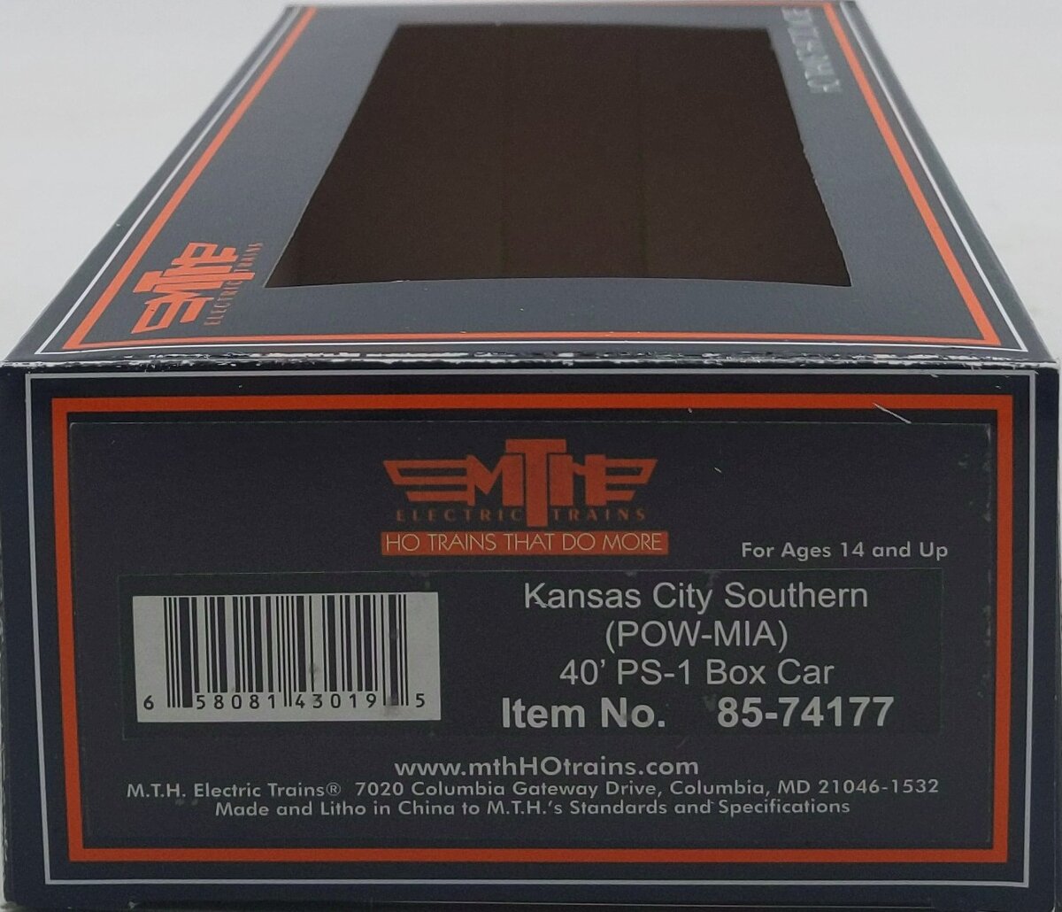 MTH 85-74177 HO Kansas City Southern (POW-MIA) Boxcar #85-74177