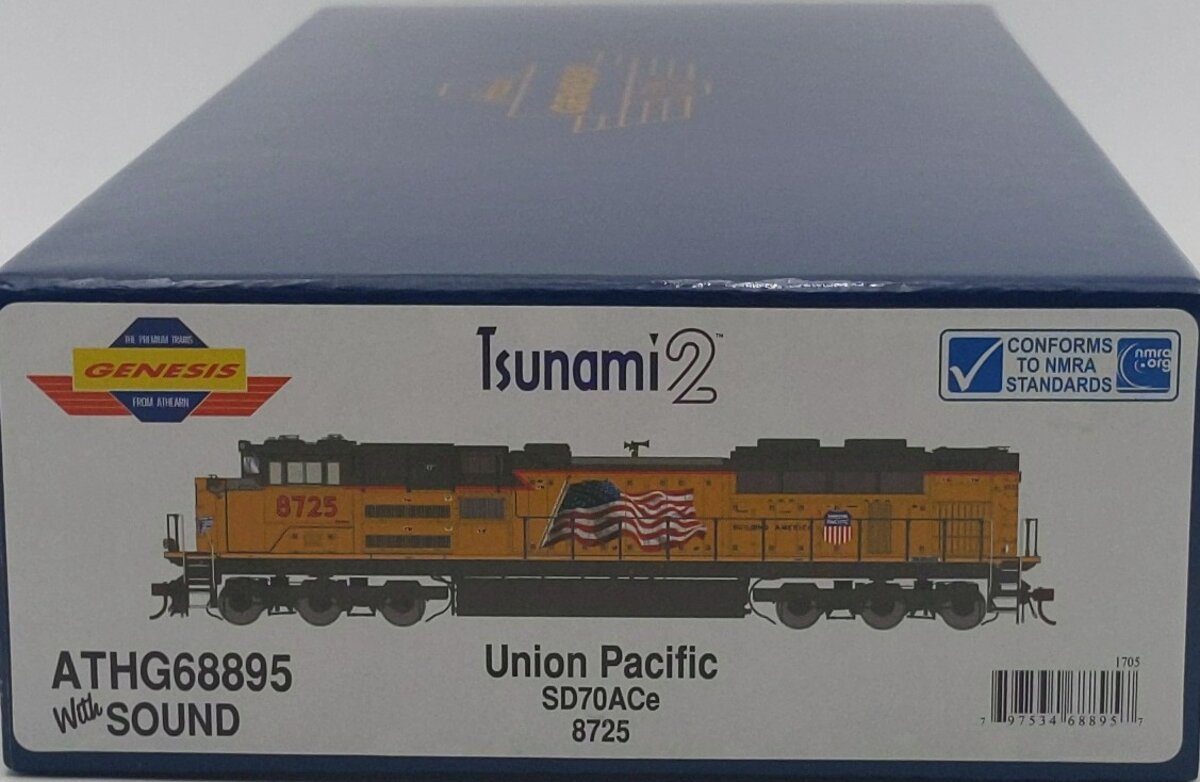 Athearn G68895 HO Union Pacific SD70ACe Diesel Locomotive #8725 w/ DCC & Sound