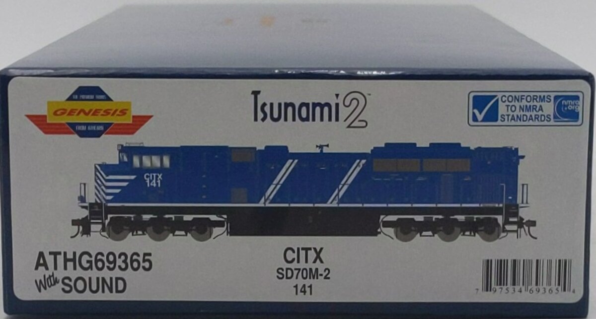 Athearn G69365 HO CITX SD70M-2 Diesel Locomotive #141 w/ DCC & Sound
