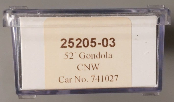 Trainworx Inc 25205-3 N Scale Chicago & North Western 52' Gondola #741027