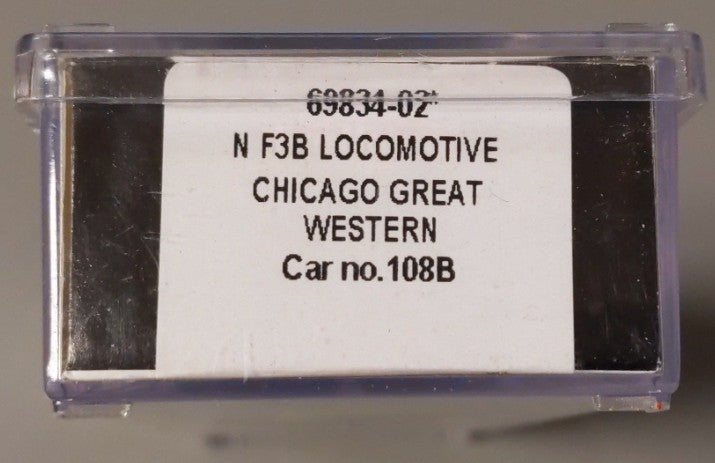 Intermountain N 69834-02 N Great Western EMD F3B Diesel Locomotive #108B LN/Box
