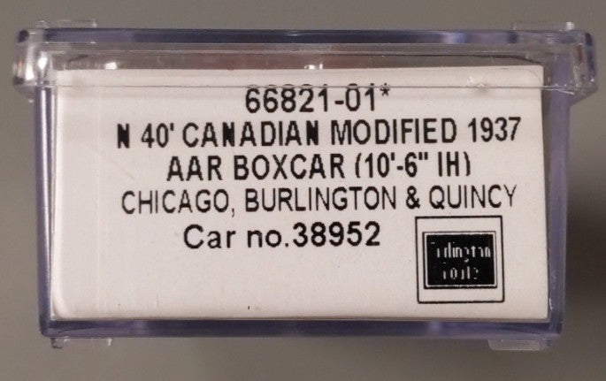 InterMountain 66821 N Burlington Modified AAR 40' Boxcar #38952