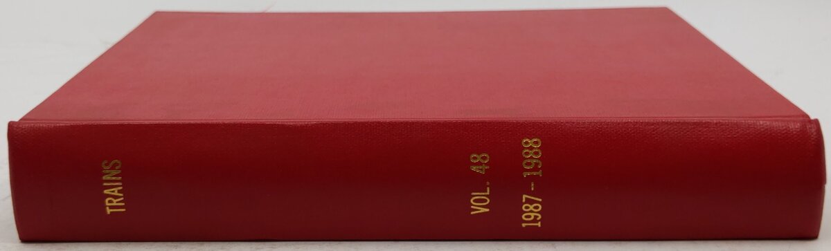 Trains Vol.48 1987-1988 Hardcover Book EX