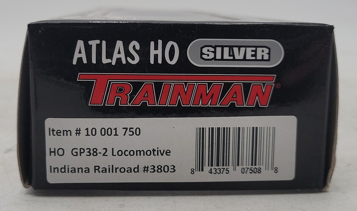 Atlas 10001750 HO Indiana Railroad EMD GP38-2 Diesel Locomotive #3803