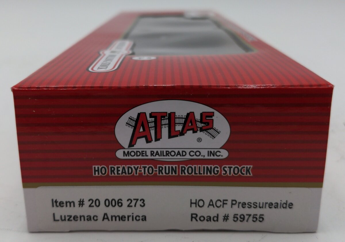 Atlas 20006273 HO Luzenac America Pressureaide Covered Hopper #59755