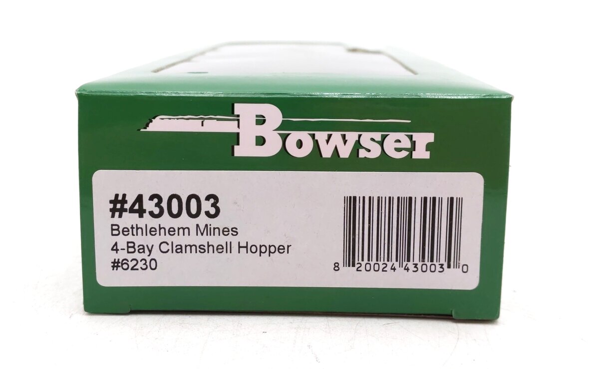 Bowser 43003 HO Bethlehem Mines 4-Bay Clamshell Hopper Car #6230