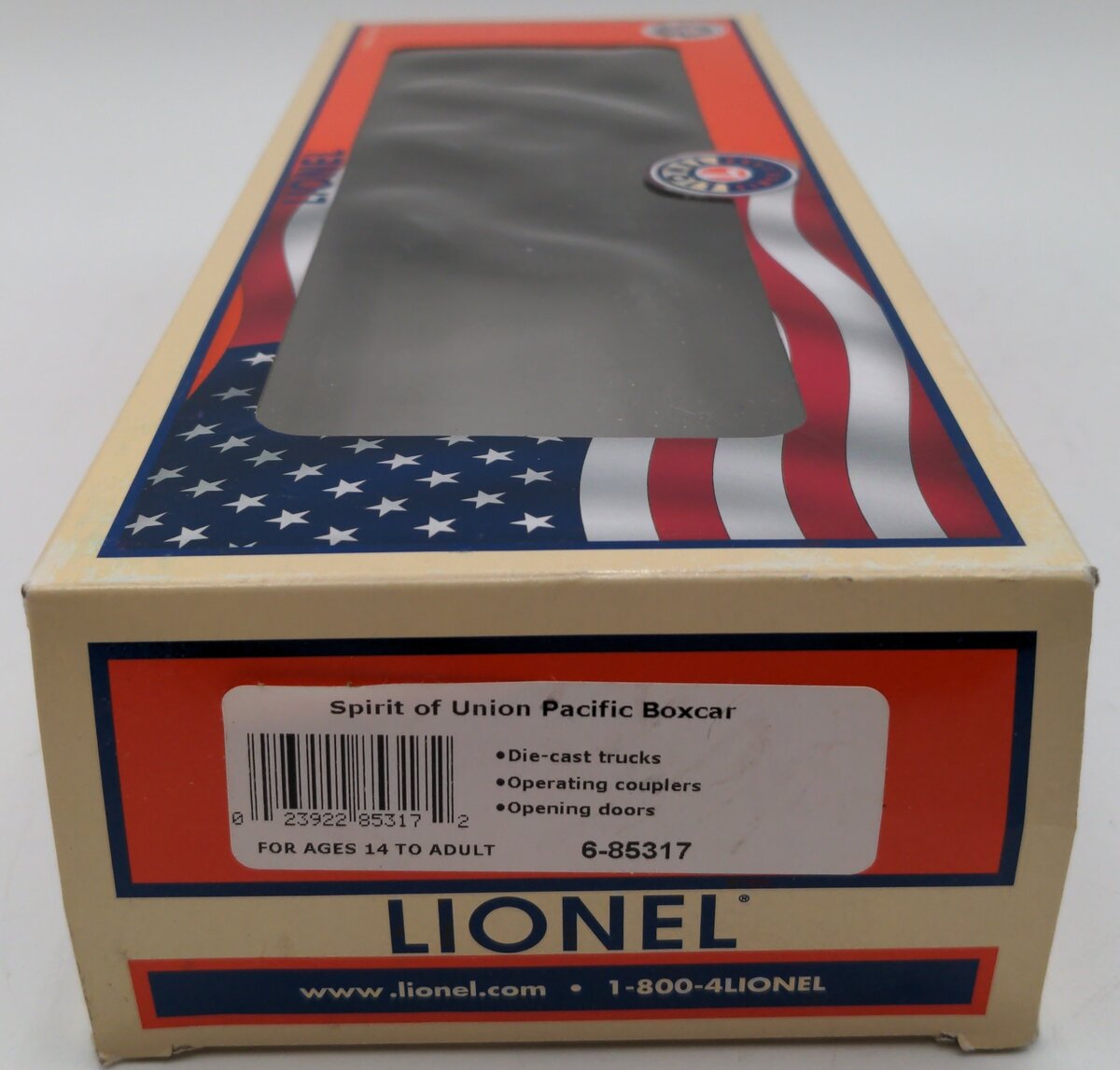 Lionel 6-85317 O Gauge Spirit of the Union Pacific Made in USA Boxcar