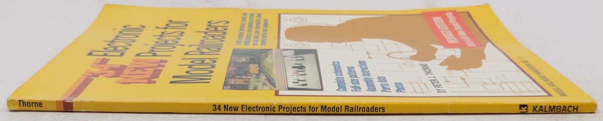 34 New Electronic Projects for Model Railroaders Paperback Book Peter J. Thorne VG