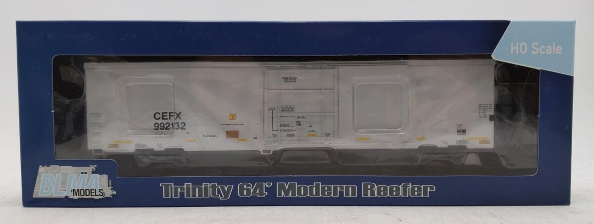 BLMA Models 52914 HO Scale CEFX Trinity 64' Modern Refrigerator Car #922132