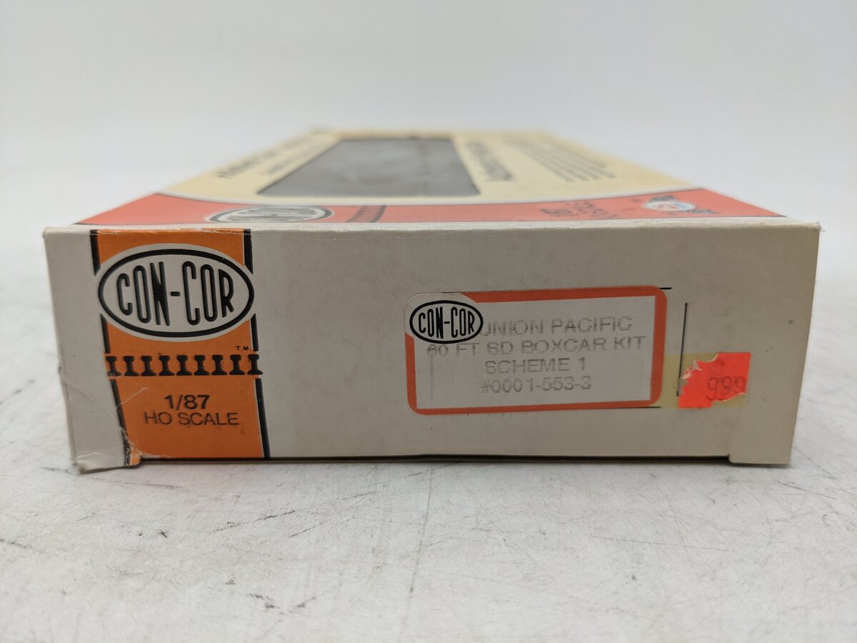Con-Cor 0001-553-3 HO Scale Union Pacific 60 Ft Freight BoxCar Kit EX/Box