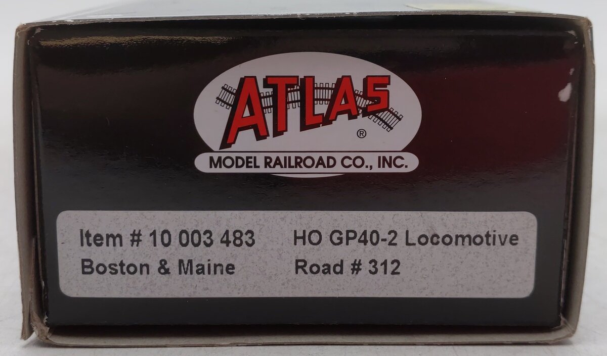 Atlas 10003483 HO Boston & Maine GP40-2 Diesel Locomotive #312 with Sound