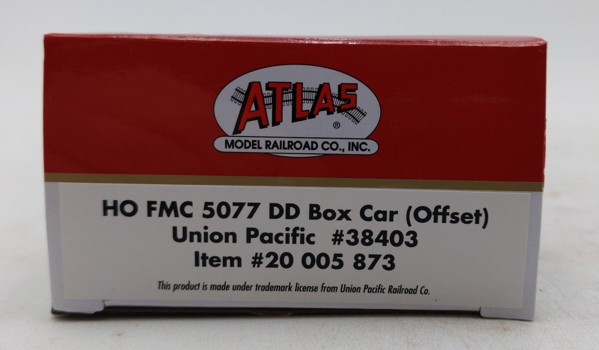 Atlas 20005873 HO Union Pacific FMC 5077 Double Door Boxcar #38403 LN/Box