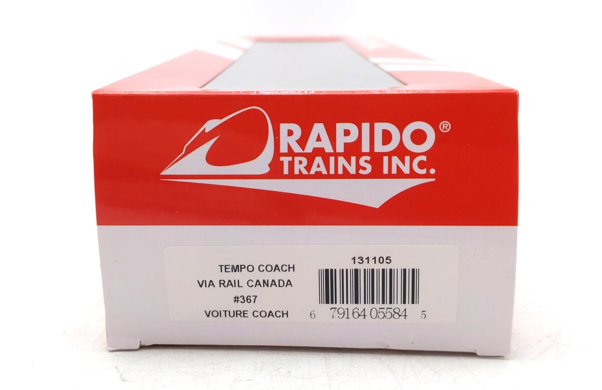 Rapido Trains 131105 HO VIA Rail Tempo Coach #367
