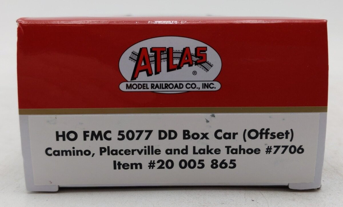 Atlas 20005865 HO Camino Placerville & Lake Tahoe FMC 5077 DD Boxcar #7706