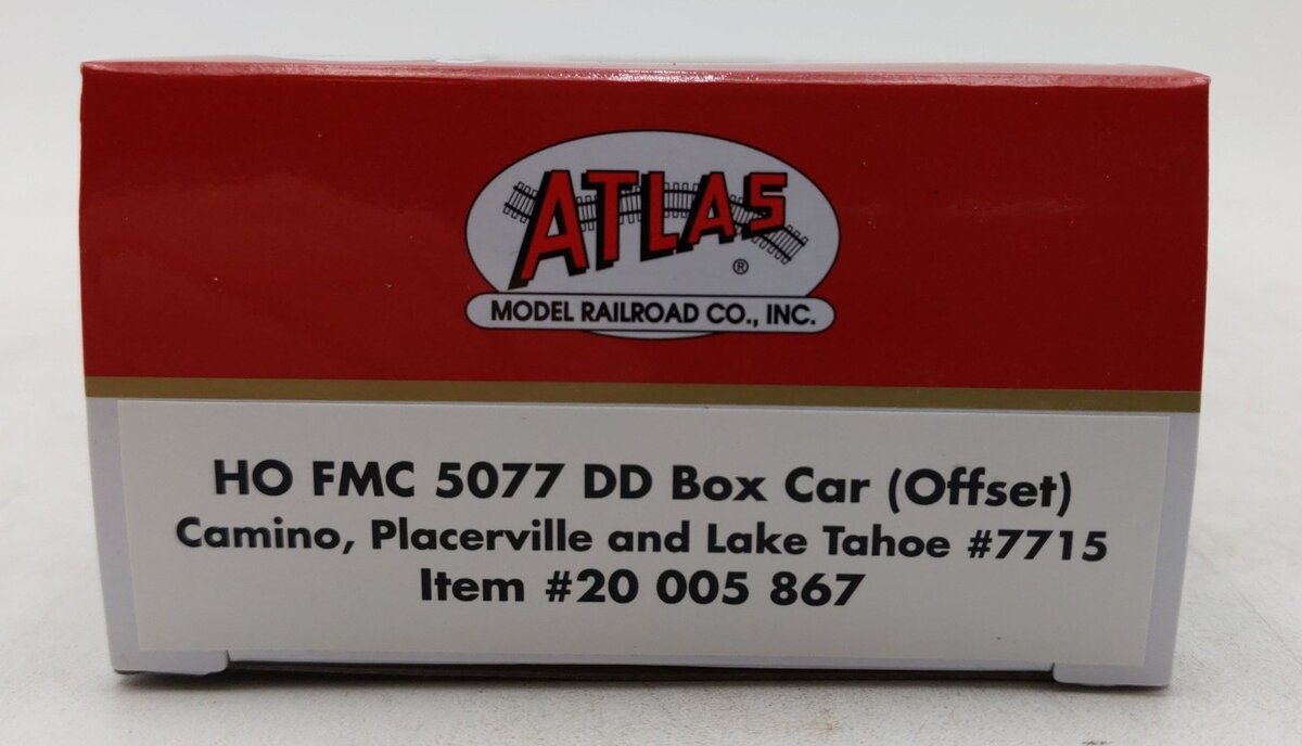 Atlas 20005867 HO Camino Placerville & Lake Tahoe FMC 5077 DD Boxcar #7715